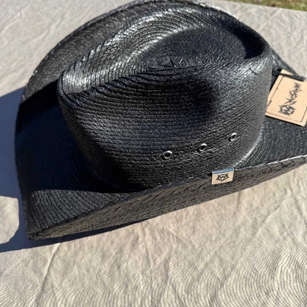 Black Wornstar Hellrider cowboy hat - Picture 1 of 7